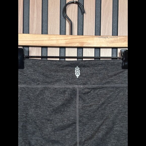 Free People Leggings Small Gray Pull On Intuition Pants Heather Colorblock - Picture 7 of 10